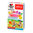 Доппельгерц® Kinder Витамин D3 для детей с 3 лет желейные пастилки со вкусом зеленого яблока.